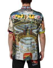 Multicolor Printed Button Down Casual Shirt