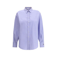 Blue Cotton Dress Shirt