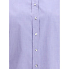 Blue Cotton Dress Shirt