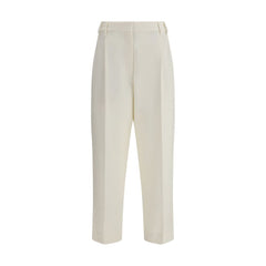 White Cotton Chino Pants