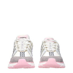 Beige Fabric Athletic Sneakers