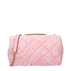 Pink Fabric Shoulder Bags