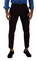 Bordeaux Cotton Stretch Skinny Trouser