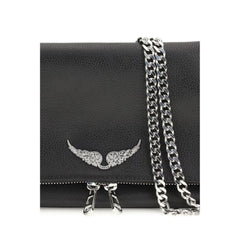 Black Leather Shoulder Bag