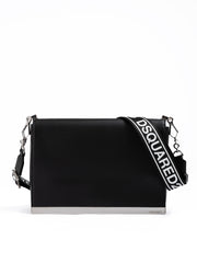 Black Leather Messenger Bag