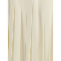Pleated midi skirt