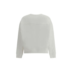 White Cotton Sweatshirt