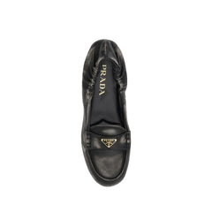 Vintage-effect Leather Loafers