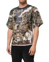 Palermo Jazz Club Linen Crew Neck Men T-Shirt