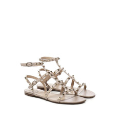 Beige Calfskin Sandals