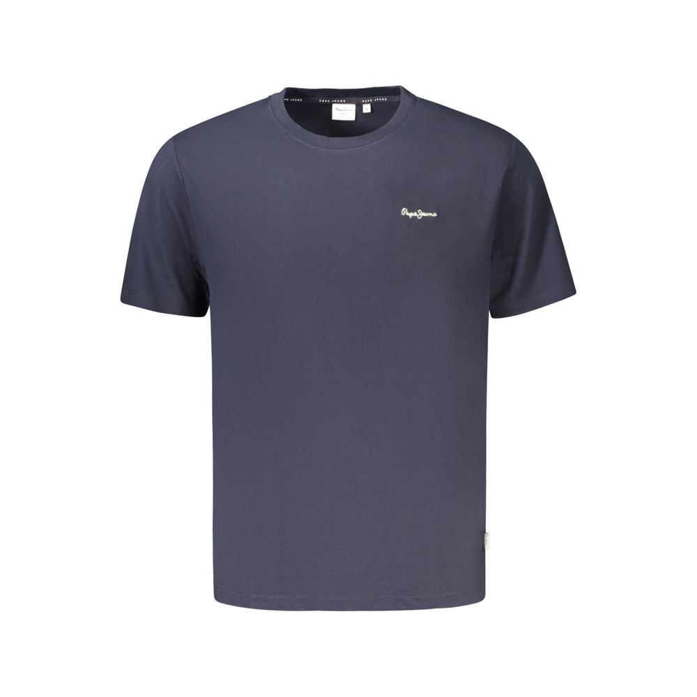 Blu Cotton Men T-Shirt