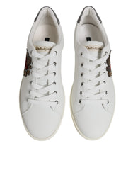 White Silver Sacred Heart Men Sneakers Shoes