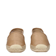 Brown Leather Espadrilles