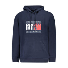 Blue Cotton Men's Hoodie