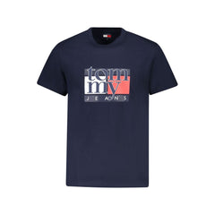 Blue Cotton Men's T-Shirt