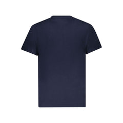 Blue Cotton Men's T-Shirt