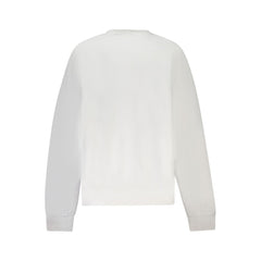 White Cotton Women Sweatshirt
