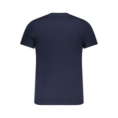 Blue Cotton Men T-Shirt