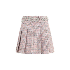 Crystal Belted Miniskirt