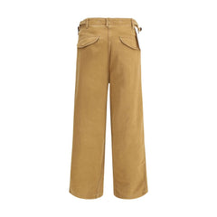 Brown Cotton Cargo Pants