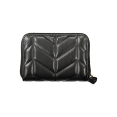 Black Polyurethane Women Wallet