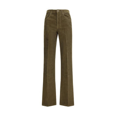 Bicolor Cotton Casual Pants