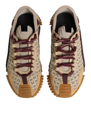 Beige Neoprene DG Logo NS1 Lace Sneakers Shoes