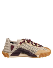 Beige Neoprene DG Logo NS1 Lace Sneakers Shoes