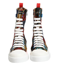 Multicolor Patchwork High Top Sneakers Shoes