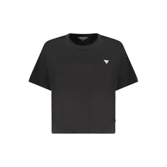 تي شيرت نسائي قطن أسود للنساء