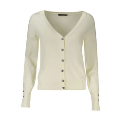 Bianco Viscosa Womens Cardigan