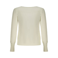 Bianco Viscosa Womens Cardigan