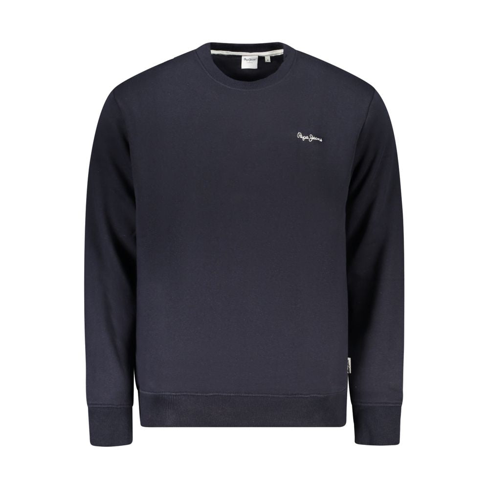 Blue Cotton Men Sweatshirt
