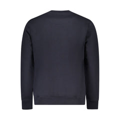Blue Cotton Men Sweatshirt