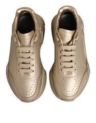 Gold Leather Daymaster Women Sneaker Shoes