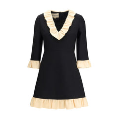 Wool and silk short dress