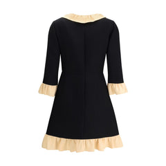 Wool and silk short dress