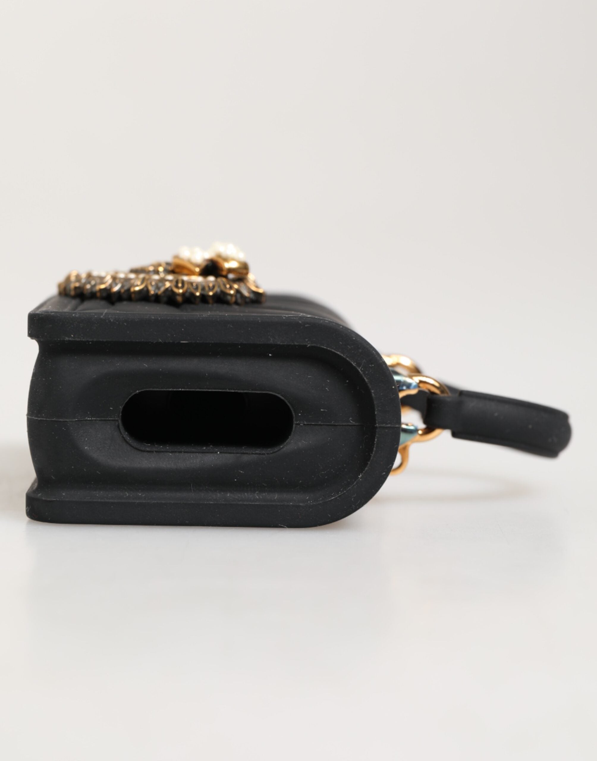 Black Silicone Devotion Heart Cover Hand Bag Airpod Case