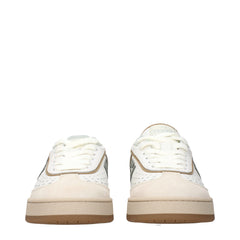 White Leather Low Tops