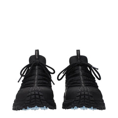 Black Fabric Athletic Sneakers