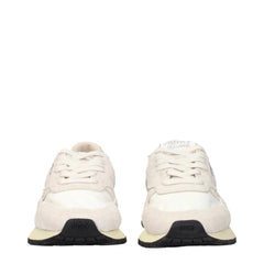 Beige Fabric Low Tops