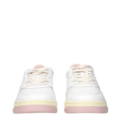 White Leather Low Tops