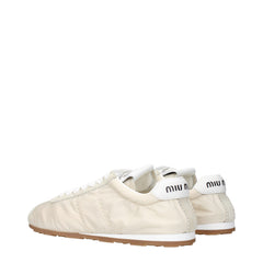 Beige Fabric Low Tops