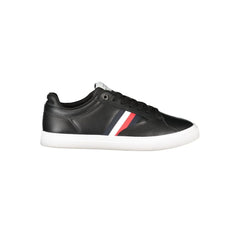 Black Polyester Men Sneaker