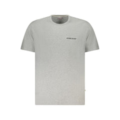 Gray Cotton Men T-Shirt