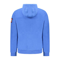 Blue Polyester Men's Sweatshirt