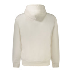 White Cotton Men's Hooded Sweatshirt