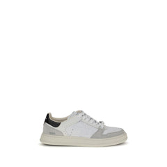 White Calf Leather Bos Taurus Low Top Sneakers