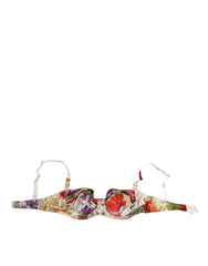 Floral Print Semi Padded Balconette Bra Underwear