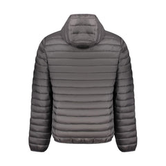 Black Polyester Men's Jacket